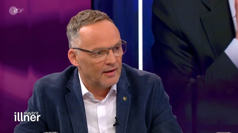 Dirk Neubauer, Landrat von Mittelsachsen, war am Donnerstagabend im ZDF zu Gast.