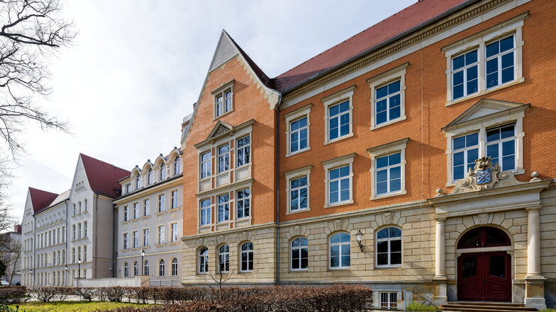 Heute zeigt sich der Schulkomplex an der Kirchstraße in Bischofswerda als Einheit.