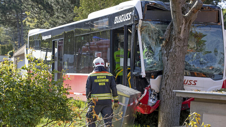 Bus rollt ohne Fahrer los: Sieben Verletzte bei Unfall in Wien