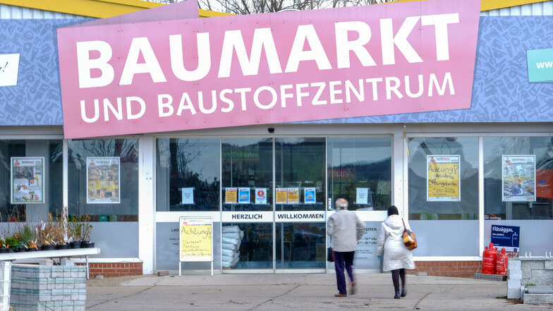 Die Landmaxx-Zentrale an der Auerstraße in Coswig. Hier und in sechs weiteren Märkten dieser Gruppe werden vor allem Gewerbetreibende bedient. Aber auch Privatkunden haben noch Möglichkeiten.