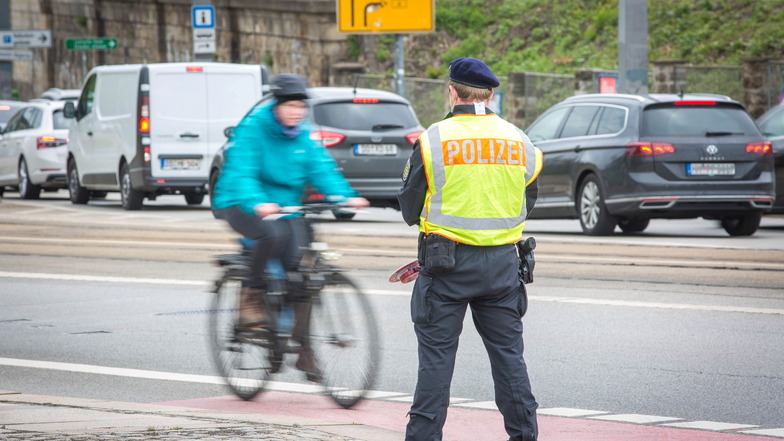 Die Polizei hatte den Radverkehr wie hier an der Marienbrücke zwei Wochen lang besonders im Blick.