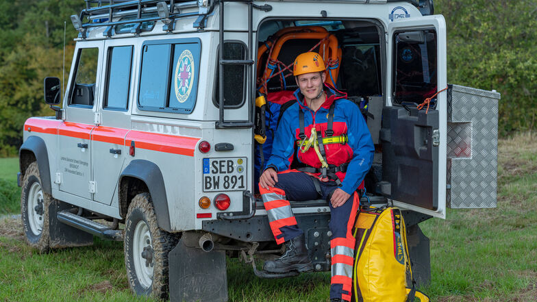 Christoph Weber ist ehrenamtlich als Bergretter in der Sächsischen Schweiz unterwegs. Mehr als 100 Einsätze hatte die Bergwacht in diesem Jahr bereits.