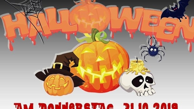 Das Dresdner Kinder- und Jugendhaus INSEL lädt mit diesem Plakat zur Halloween-Party.
