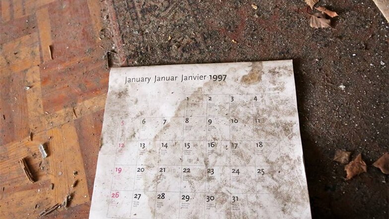 Der Kalender aus dem Jahr 1997 zeigt es: Damals zogen die letzten Mieter aus.