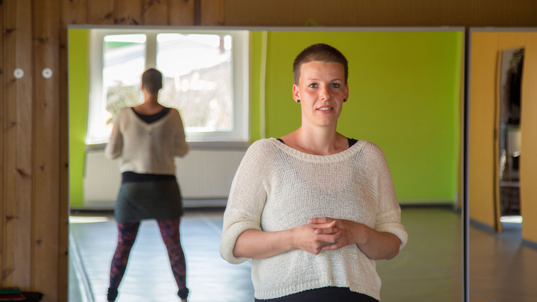 Sarah Schröter ist momentan allein in ihrem Tanzstudio gangArt in Rothenburg.