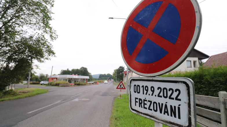 Straßenbau gestartet am Grenzübergang Großschönau