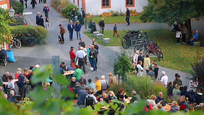 Das Winzerfest findet wieder im Kloster Ostritz statt. Hier ein Foto einer vergangenen Veranstaltung.