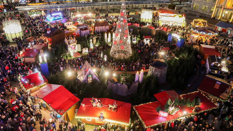 Der Weihnachtsmarkt auf dem Augustusplatz in Leipzig fällt dieses Jahr aus.