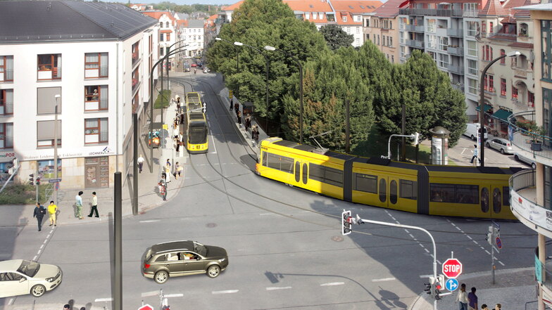Von Johannstadt nach Plauen: So weit sind die Pläne für Dresdens neue Straßenbahnlinie 5