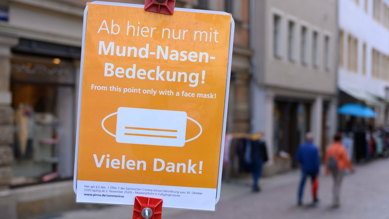 Ab kommenden Montag muss in Sachsen überall im öffentlichen Raum Maske getragen werden. Das ist nur eine der neuen Regeln.