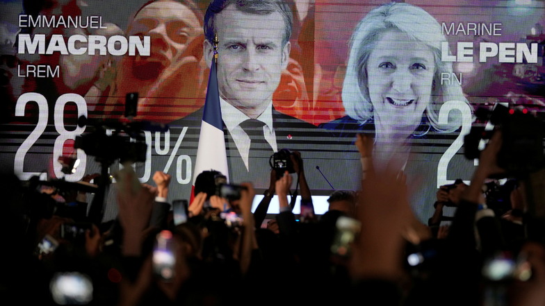 Macron und Le Pen kämpfen um den Élysée