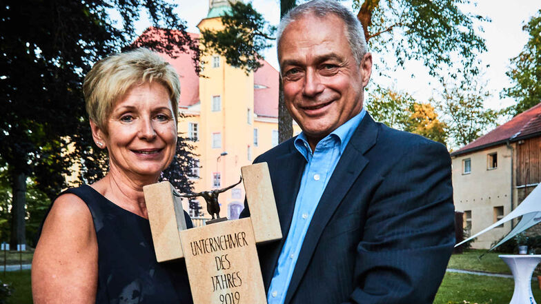 Die Preisträger Ines und Bernd Förster.