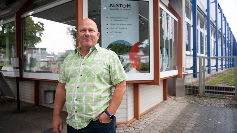 René Straube ist auch in den nächsten Jahren der Betriebsratsvorsitzende im Görlitzer Waggonbau-Werk von Alstom.