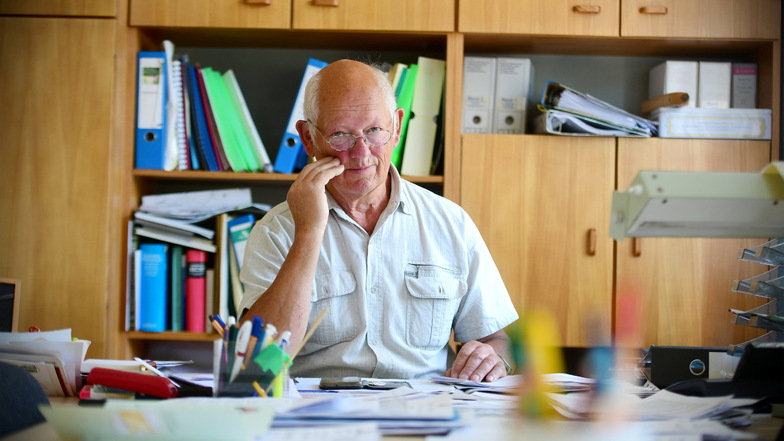 Jürgen Walther war 28 Jahre Bürgermeister von Hainewalde, jetzt geht er in den Ruhestand.