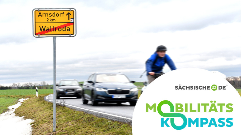 Durch den fehlenden Radweg zwischen Wallroda und Arnsdorf
ist es auf der S159 für Radfahrer gefährlich.