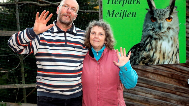 Als private Tierpark-Betreiber verabschieden sich Heiko Drechsler und seine Frau Sabine am Ende dieses Jahres aus Meißen.