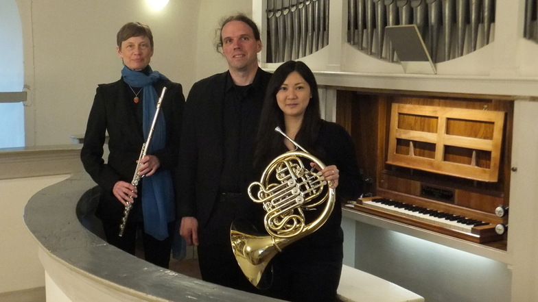 Zur 21. Sternstunde hatten die Organisatoren der Ziegraer Sternstunden diesmal das Ensemble a tre aus Potsdam eingeladen, das mit Flöte, Horn und Orgel klassische und moderne Musik spielte.