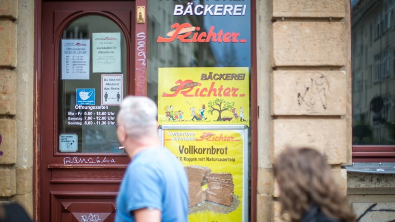 Die Bäckerei Richter auf der Alaunstraße in Dresden-Neustadt muss an zwei Tagen in der Woche geschlossen bleiben - es fehlt Personal.