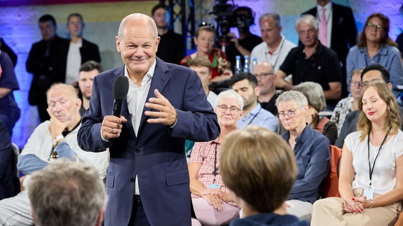 Viele prominente Politiker unterstützen die sächsischen Parteien auf den letzten Metern vor den Landtagswahlen am 1. September, darunter auch Bundeskanzler Olaf Scholz.