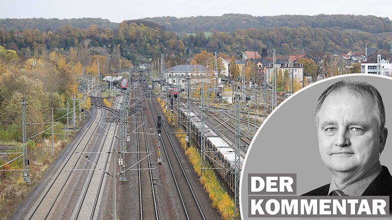 Die Deutsche Bahn favorisiert die Volltunnelvariante für die Neubaustrecke Dresden-Prag.
