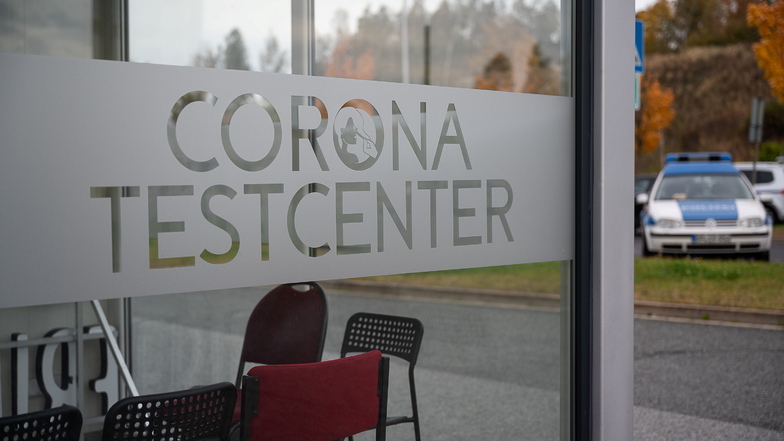 Wurde wieder abgebaut: das Corona-Testzentrum bei der Bundespolizei in Ludwigsdorf.