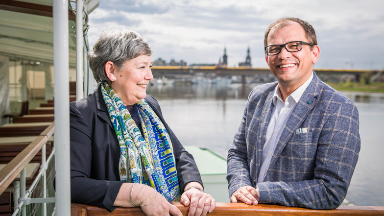 Karin Hildebrand hört auf. Jeffrey Pötzsch braucht als neuer Chef der Dampferflotte ab 2021 einen Geschäftsführer-Kollegen.