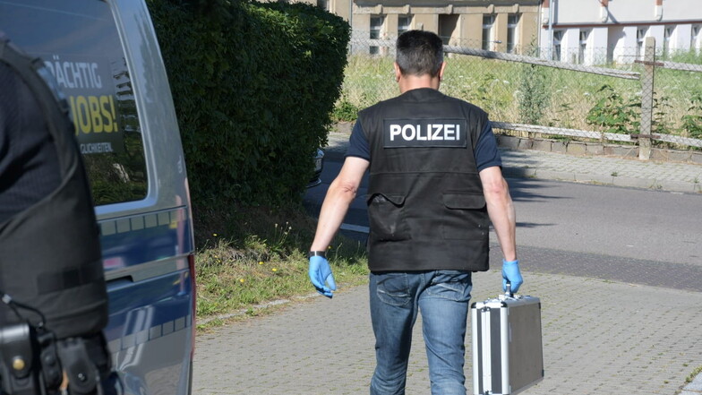 Großaufgebot der Polizei in Waldheim