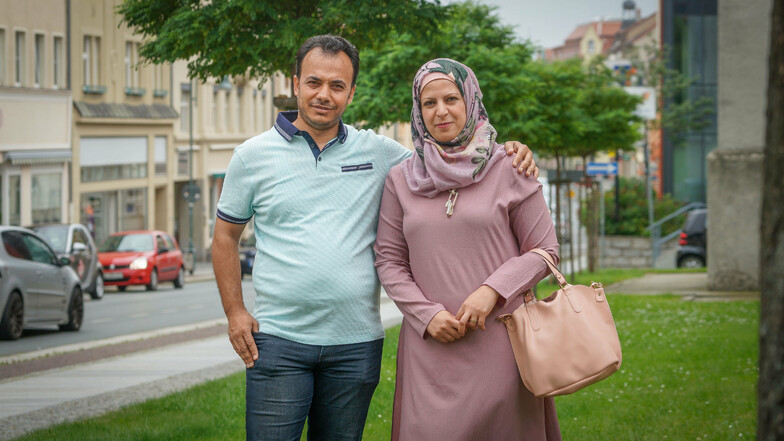 Iyad Albakkar Alabdullah und seine Frau Ruba Osman sind aus Syrien geflohen. Jetzt engagieren sie sich in Bautzen für andere Geflüchtete.