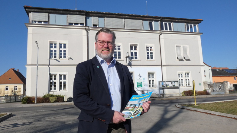 Swen Nowotny (CDU) lenkt für weitere sieben Jahre als Bürgermeister die Geschicke der Gemeinde Königswartha.