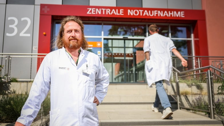 Dr. Konrad Kamin leitet das Zentrum für Notfallmedizin am Uniklinikum Dresden.