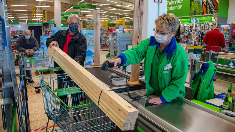 Die ersten Lockerungen führen am Montag auch die Meißner Landkreisbewohner vor allem in die Baumärkte.