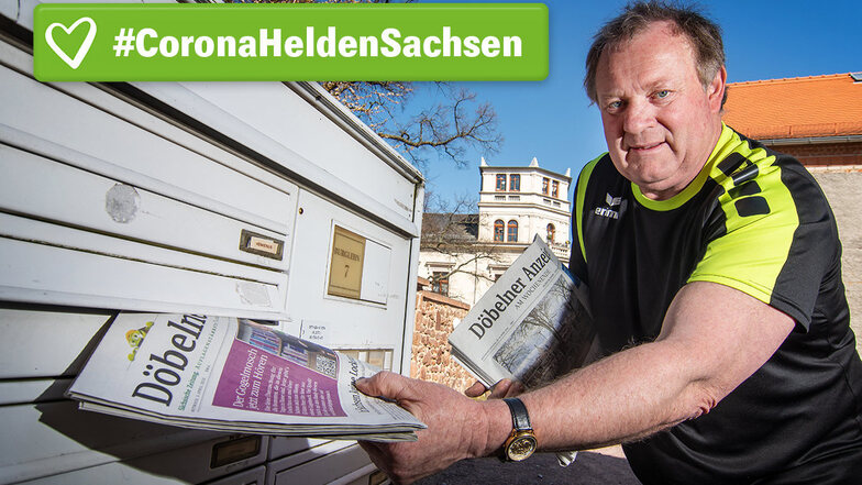 Dieser Briefkasten in der Nähe der Burg Mildenstein ist einer der letzten, den Frank Geißler auf seiner täglichen Tour mit dem Döbelner Anzeiger bestückt. Normalerweise ist es da aber noch dunkel.