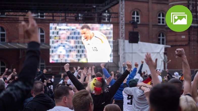 Fahnen, Westernhut und Girlanden: So feierten die Fans den Deutschland-Sieg bei der EM im Kreis Görlitz