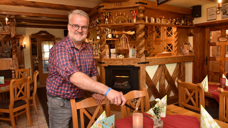 Seit 25 Jahren ist Jan Kempe Wirt im "Gasthof Bärenfels".