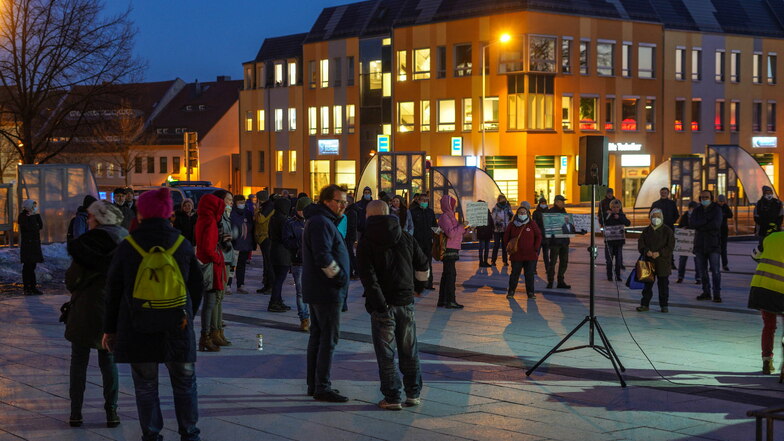 Neue Corona-Proteste in Bautzen