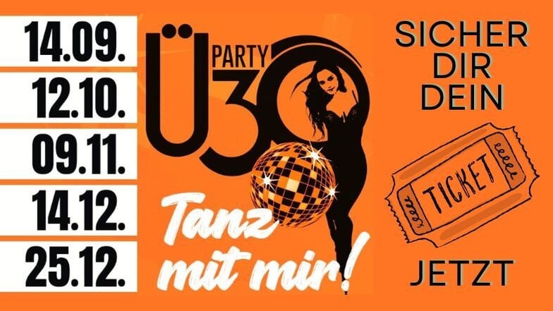 Party wie früher – und noch besser: Ü-30 Nacht in der Scheune Schleinitz