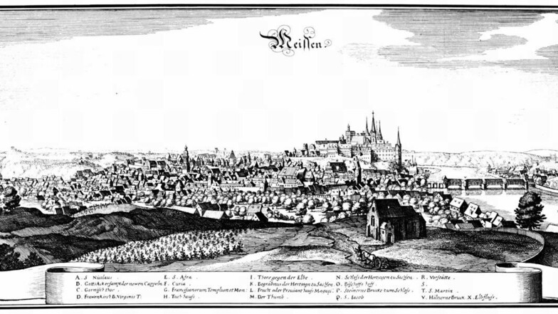MERIAN Stich von Meißen, 1652