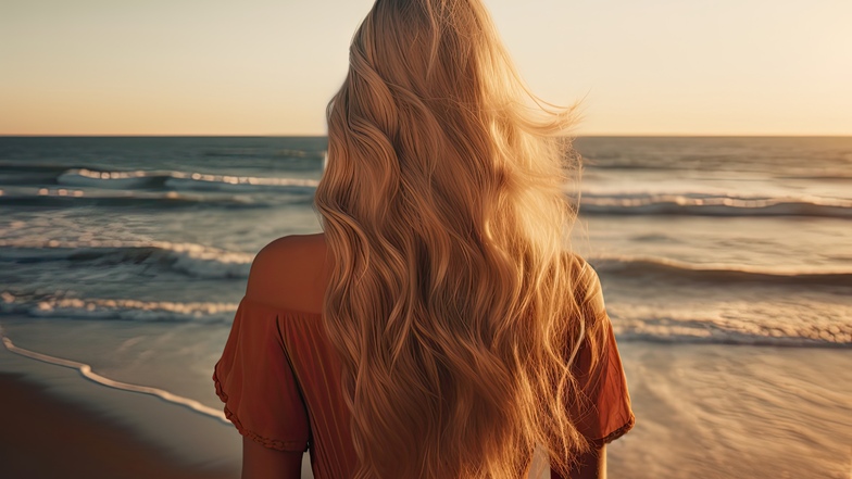 Warum werden unsere Haare im Sommer überhaupt trocken? Sonne, Salzwasser und Meeresluft lassen die äußere Schuppenschicht wie einen Tannenzapfen aufquellen. So kann mehr Feuchtigkeit entweichen und das Haar wird matt und brüchig. UV-Strahlen greifen die P