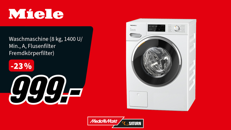Die MIELE WWE360 WPS Pwash & 8kg W1 White Edition Waschmaschine überzeugt mit QuickPowerWash für schnelle Reinigung in 49 Minuten, SingleWash für einzelne Teile, CapDosing für optimale Waschmittel-Dosierung, PowerWash für Effizienz, AllergoWash gegen Bakterien, Dampfvorbügeln und smarte Steuerung durch ComfortSensor und Miele@home.