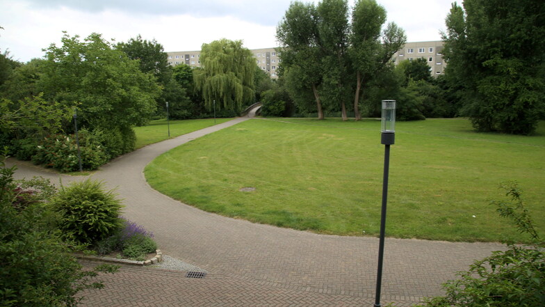 Kleiner Park am Rande Königshufens: Das Kidrontal ist die grüne Verbindung zwischen Innenstadt und Königshufen.