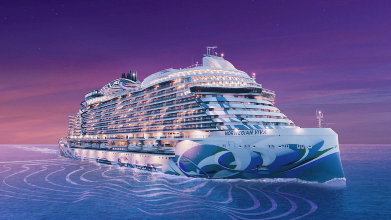 Die «Norwegian Viva» von Norwegian Cruise Line geht 2023 mit etwas Verspätung an den Start.
