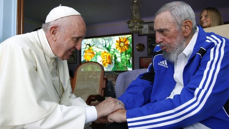 Papst Franziskus und Fidel Castro in Havanna am 20. September 2015.