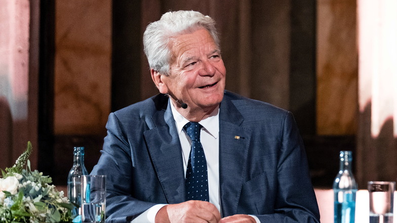 Bei den Bautzener Reden wird 2024 unter anderem Joachim Gauck (hier eine Aufnahme von einem Auftritt 2021 in Görlitz) sprechen, der bis 2017 deutscher Bundespräsident war.