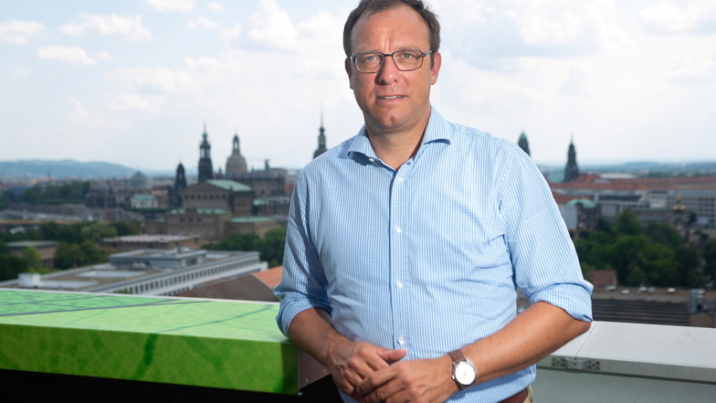 Holger Hase, hier auf einem Foto vom August 2021, ist alter und neuer Vorsitzender des FDP-Kreisvorstands in Dresden.