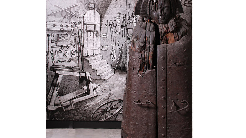 "Die Eiserne Jungfrau von Nürnberg", Mittelalterlichen Kriminalmuseum Rothenburg ob der Tauber