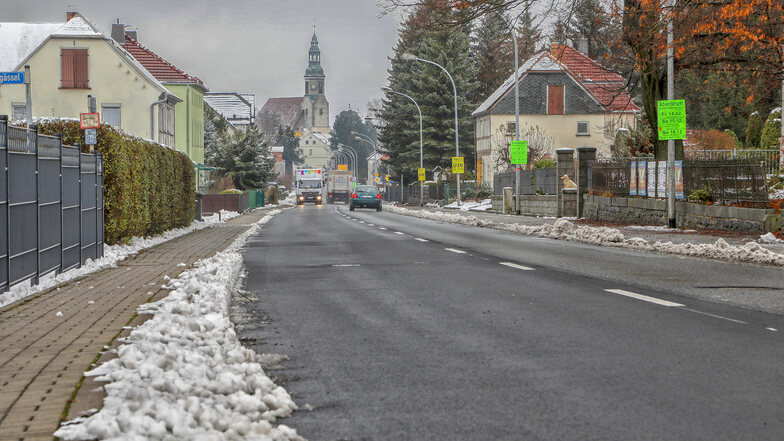 Ansicht der Bundesstraße 96 in Oderwitz