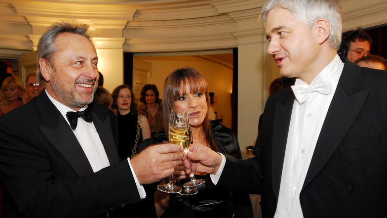 Ein häufiger Gast beim Semperopernball sind auch Schauspieler Wolfgang Stumph und seine Ehefrau Christine.