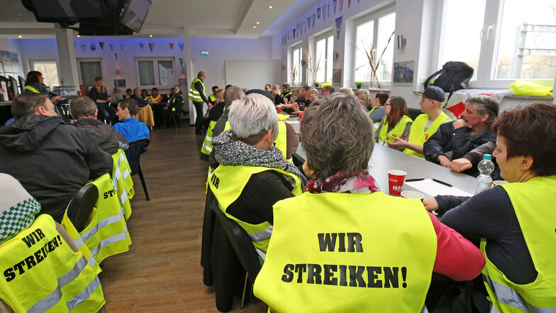 Streiks gehören in Riesa derzeit zum Alltag. Das könnte sich nun fortsetzen.