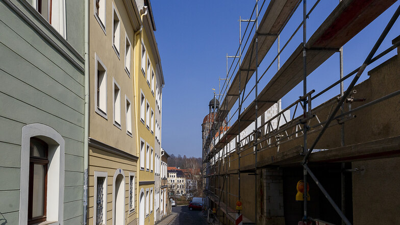 Das Parkhaus Jüdenstraße soll aufgestockt werden. Die Anwohner würden dann auf eine hohe Mauer blicken.