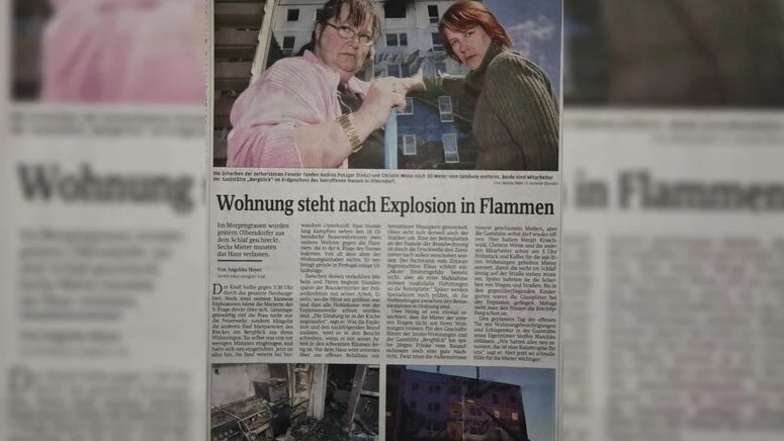 So berichtete die Sächsische Zeitung über die Explosion in Olbersdorf.
